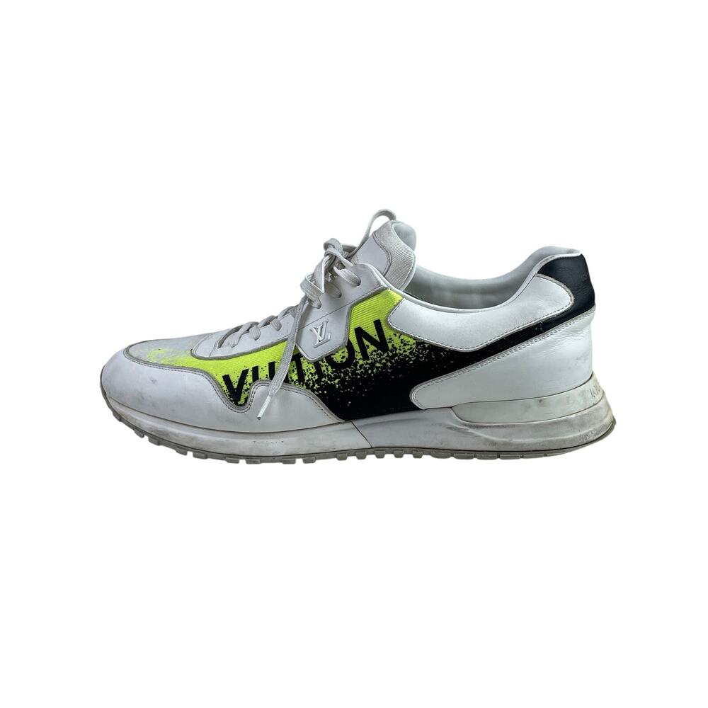 Louis Vuitton Run Away Men's White Lace Up Low Top Sneakers Shoes Size 11.5